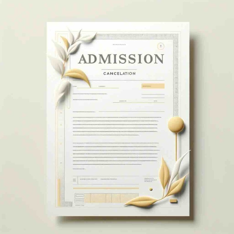 Admission cancellation letter. 3 samples to use - Eduyush