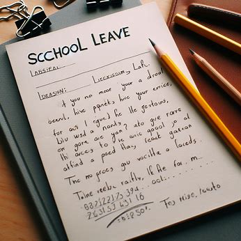 Navigating School Absences: Crafting Effective Leave Applications - Eduyush