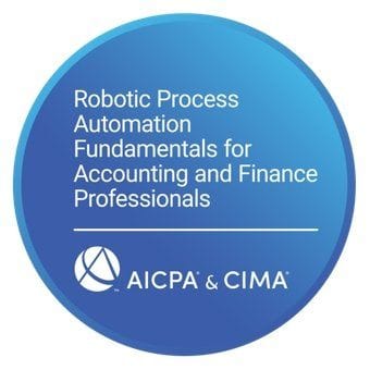 AICPA Certification : RPA for Finance. Robotic Process Automation Fundamentals for Accounting and Finance Professionals Certificate - Eduyush