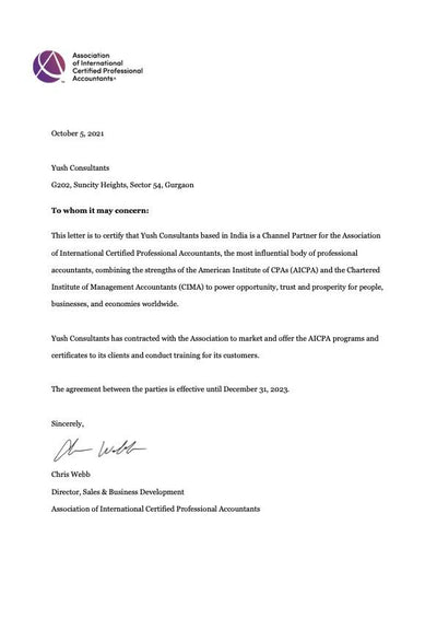 AICPA Certification U.S. GAAP Fundamentals for Finance Professionals Certificate - Eduyush