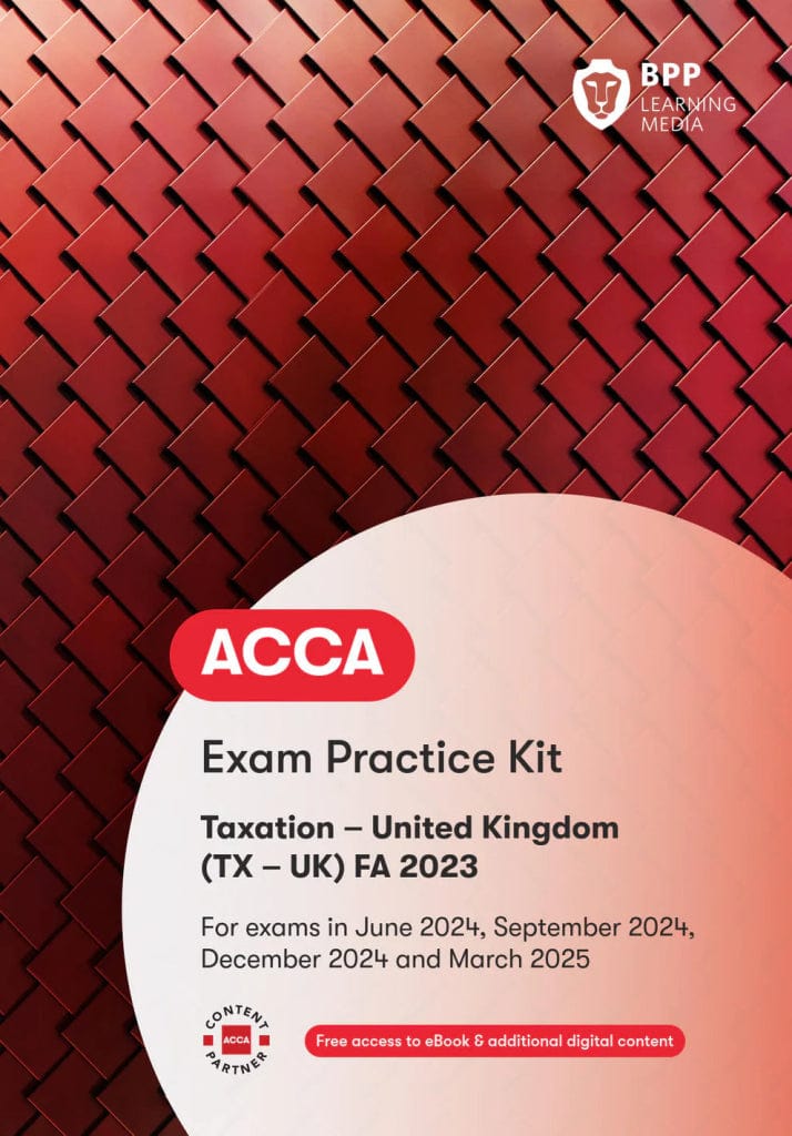 BPP ACCA TX Book FA 23. exam practice kit for India. Jun24 -Mar 25 - Eduyush