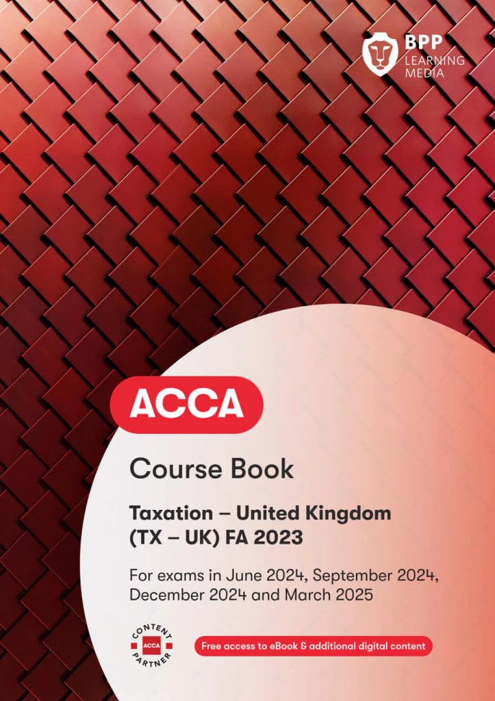 BPP ACCA TX Book FA 23. course book for India. Jun24 -Mar 25 - Eduyush