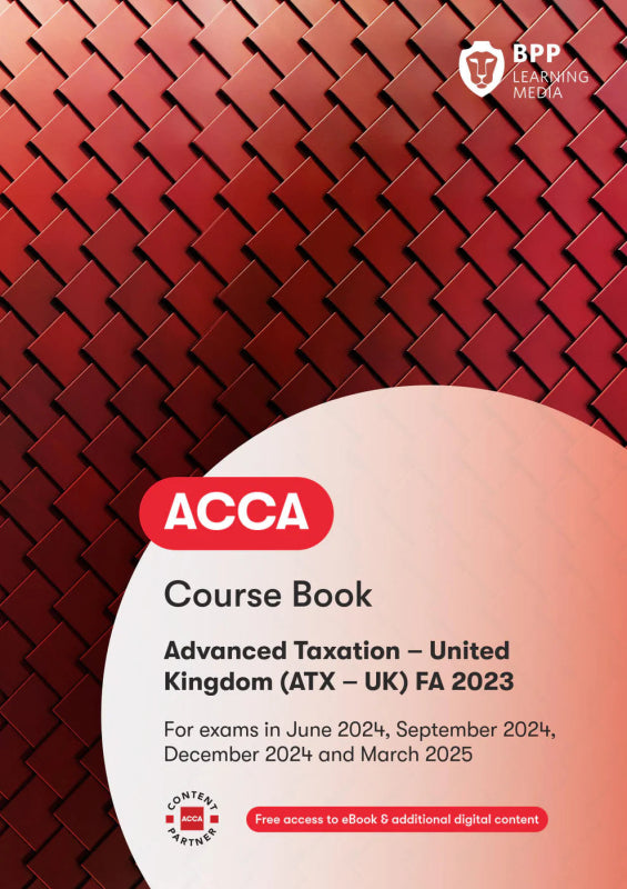 Instant BPP ACCA ATX Books. Advanced Taxation FA 23 Bundle Coursebook and exam kit - Eduyush